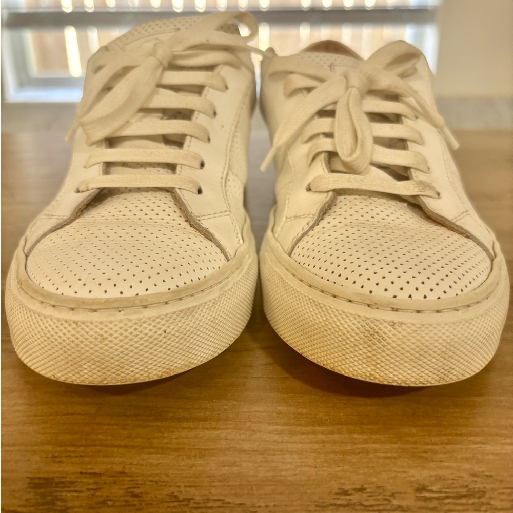 Women’s Greats White Perforated Lace-Up Sneakers - Picture 5 of 12